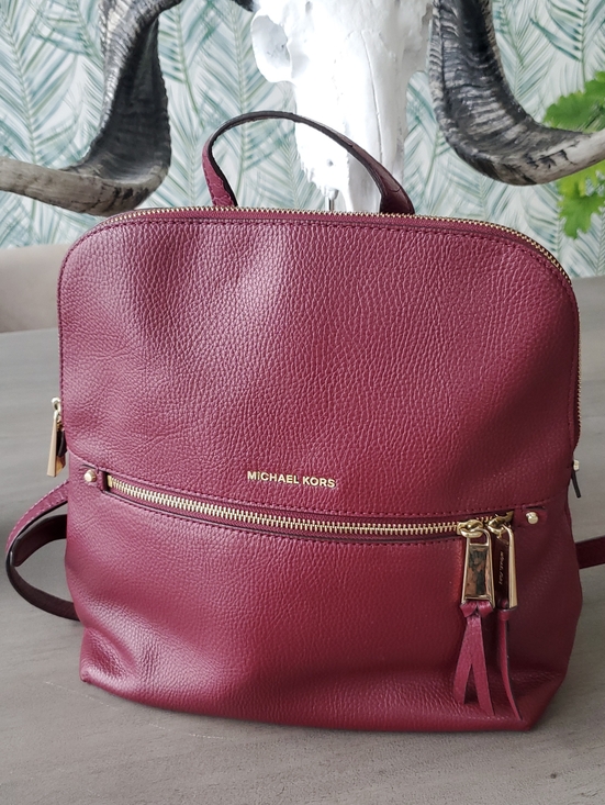 Michael Kors Handbags - Michael Kors- NWOT Burgandy Backpack, Flawless Condition